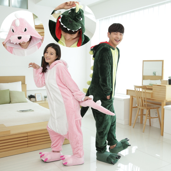 Unisex Adult Pajamas Kigurumi Cosplay Costume Animal Sleepwear Suit 