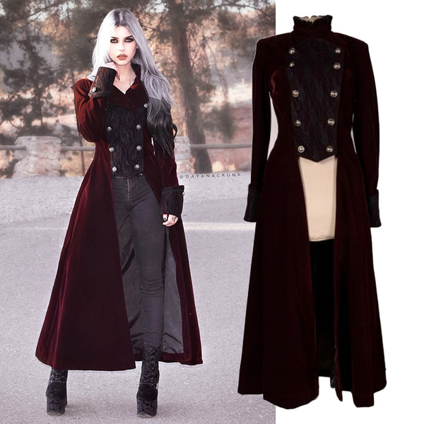 Winter trench store coat with hood