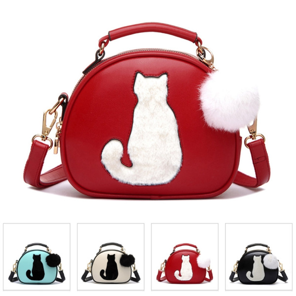 cat fur purse
