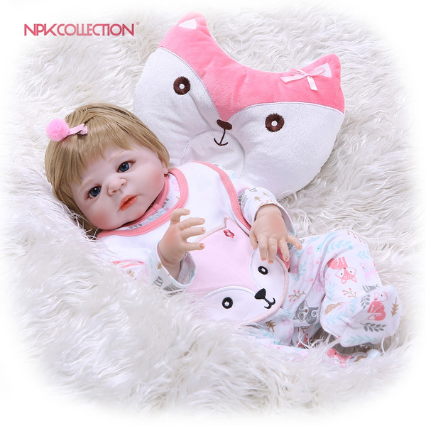 Boneca Bebê Reborn NPK collection Reborn Baby Doll 55 cm