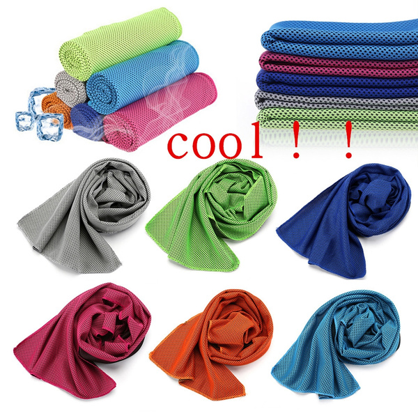 Buy 1 Piece Summer Cooling Sports Towel Outdoor Towel Microfiber Fabric Quick Dry Ice Towels Running Fitness