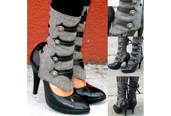 Steampunk boot spats sale