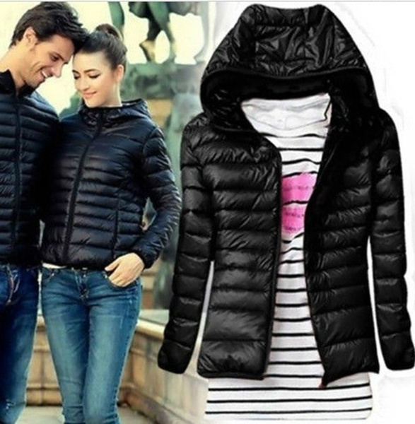 Thin coat with online hood