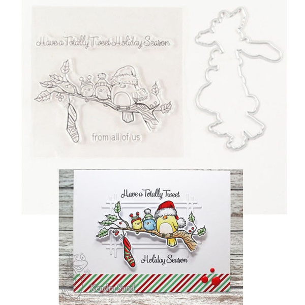 Artisanat Pour bricolage Motif Père Noël Tampon PINH-lang Matrice de découpe de Noël en métal Scrapbooking Carte Cerf