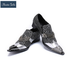 silvershoe, formalshoe, Plus Size, leather shoes
