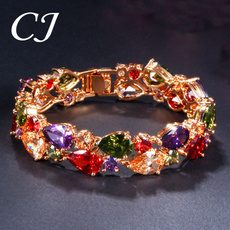 DIAMOND, Jewelry, colorfulbracelet, 18 k