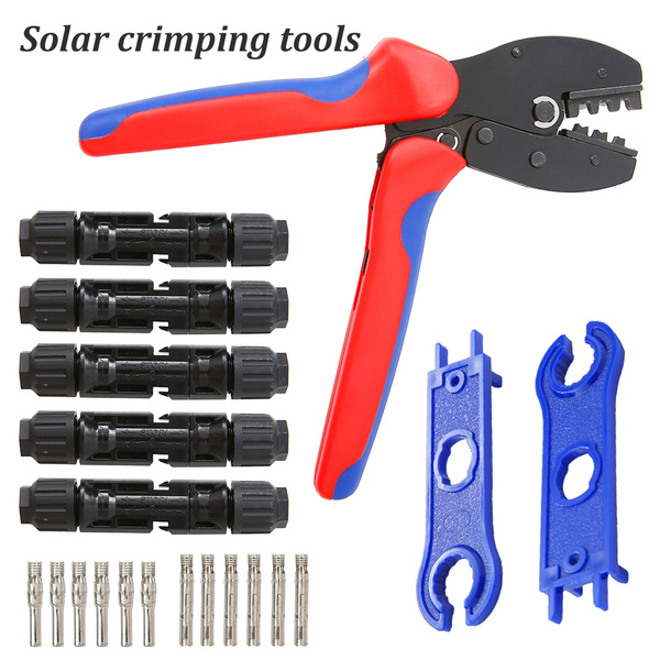 BougeRV MC3 MC4 Solar Crimping Tools for 2.5-6.0mm² Solar Panel PV Cable 