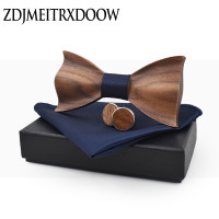 Fashion Pure Hand-Made Children Restoring Ancient Ways Solid Wooden Bow Ties Wooden Bow Tie Mens and Womens Necktie