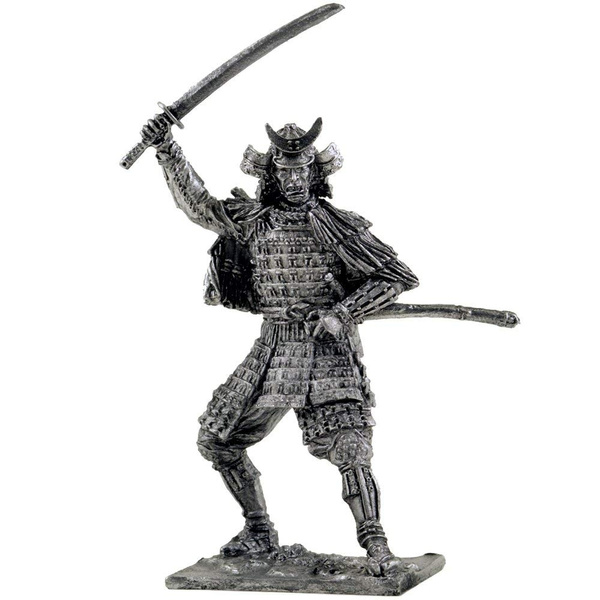 Collection 54mm miniature figurine *Samurai* Tin toy soldier metal sculpture
