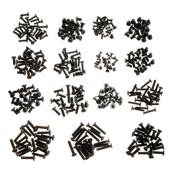 Nrpfell 300pcs 15 Types kit de vis pour IBM Toshiba Dell Laptop Ordinateur Noir