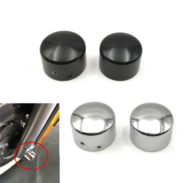 Front Axle Nut Cover Bolt Kit For Harley Touring Softail Sportster Road King