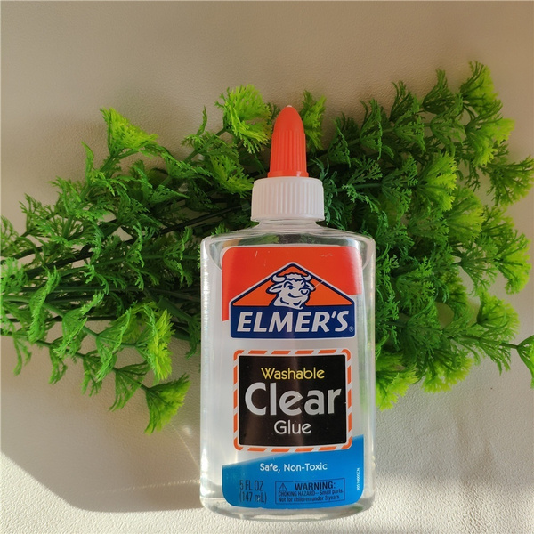 6 Count Elmer's Liquid School Glue, Clear, Washable, 5 Ounces,Great for  Making Slime