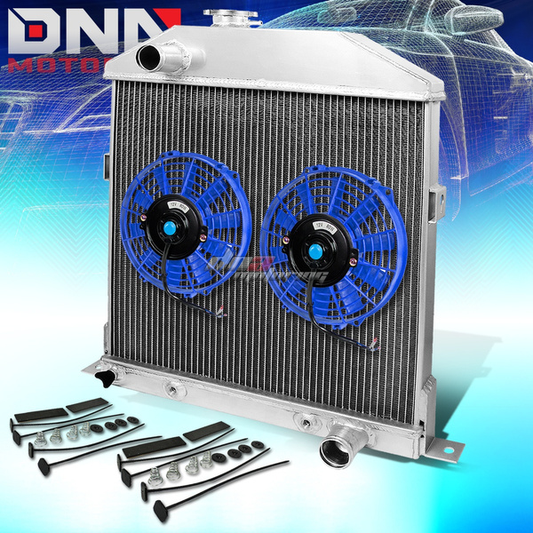 Blue DNA Motoring RAF-12-BL+FMK-X2 2Pcs 12 Inch Electric Radiator Cooling Fan kit 