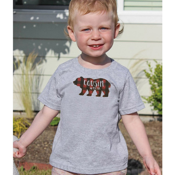 Cousin Shirts Unisex Baby Clothes Plaid 