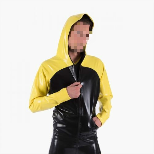 mens rubber jacket