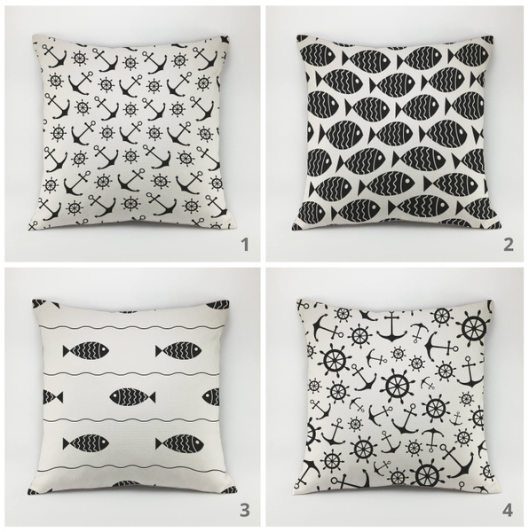 nautical pillow cases