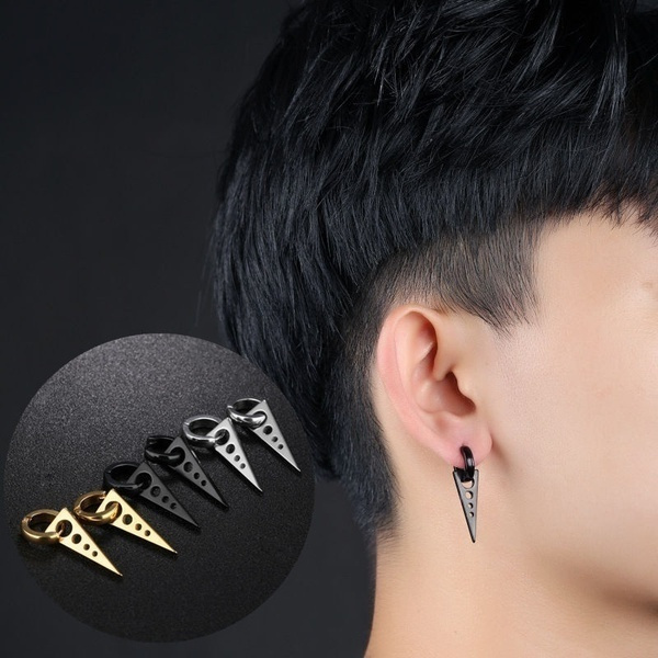 Men's Fashion Earrings | Men earrings, Guys ear piercings, Earring addict