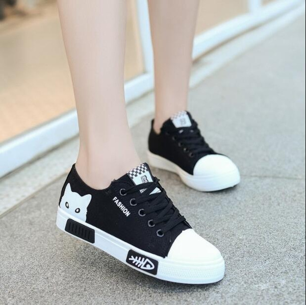 cat canvas shoes