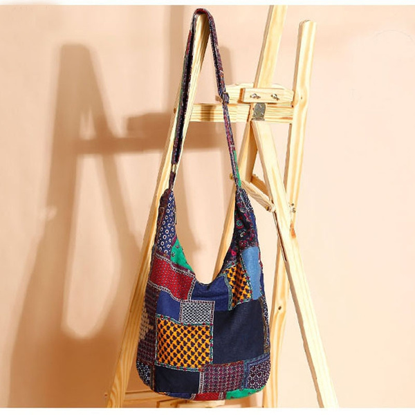 Boho Style Shoulder Bag, Hippie Women's Handbag