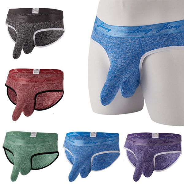 Mens Elephant Trunk Hammock Pouch Briefs Underwear Low Rise Jock Strap  Bulge Enhancement Solid Comfort Naughty Sexy at  Men's Clothing store