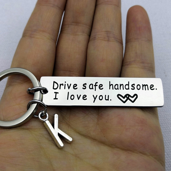 Fashion Key Chain Engraved Drive Safe  For Couples Girlfriend  Jewelry Gifts Key 