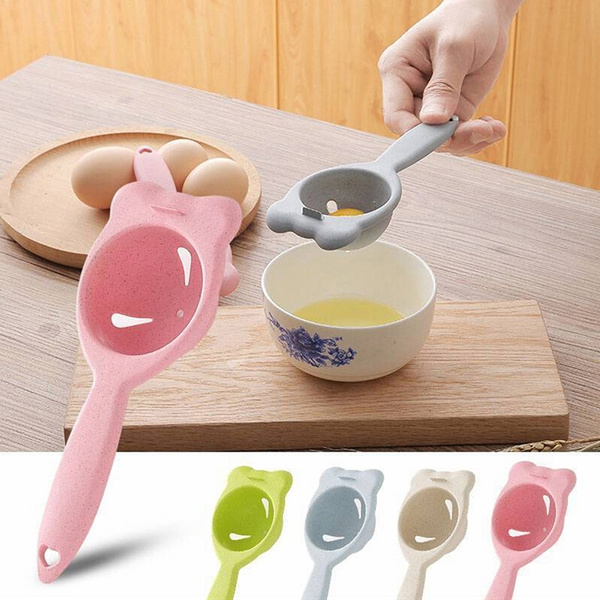 New Kitchen Tool Gadget Convenient Egg Yolk White Separator Divider Holder Sieve 