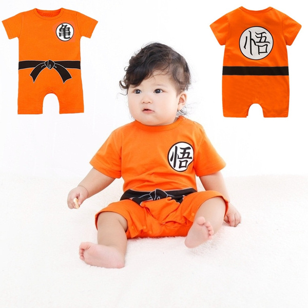 Dragon Ball Goku Baby Costume Newborn Infant Boy Clothes Romper Bodysuit Outfits 