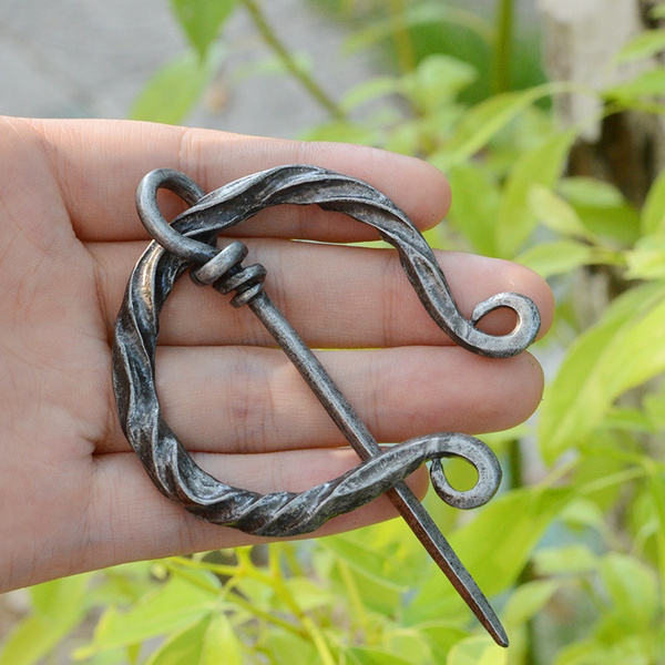 Pagan Viking Belt Buckle Clasp Penannular Brooch Cloak Pin Metal Scarf Pin  Gift for Men Women