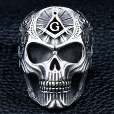 Goth, Bicycle, Sports & Outdoors, fashionskullring