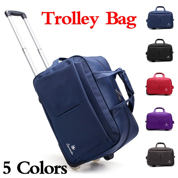 Wheel Luggage Trolley Bag Unisex Travel Bags Hand Trolley Bag Large Capacity Suitcase with
