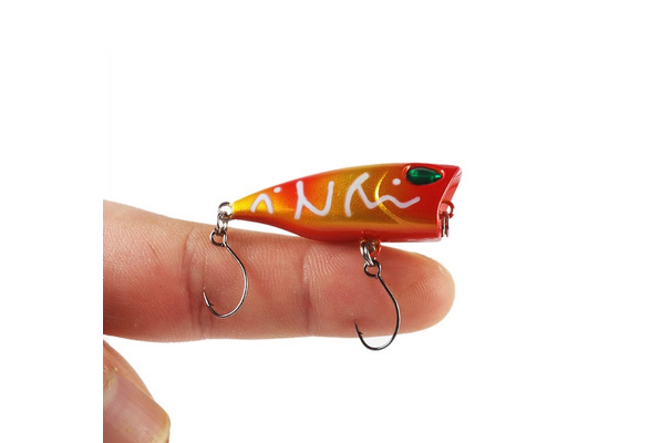 4.3cm//4g mini popper lure trout lures ultralight fishing lure topwater`Crankb JM
