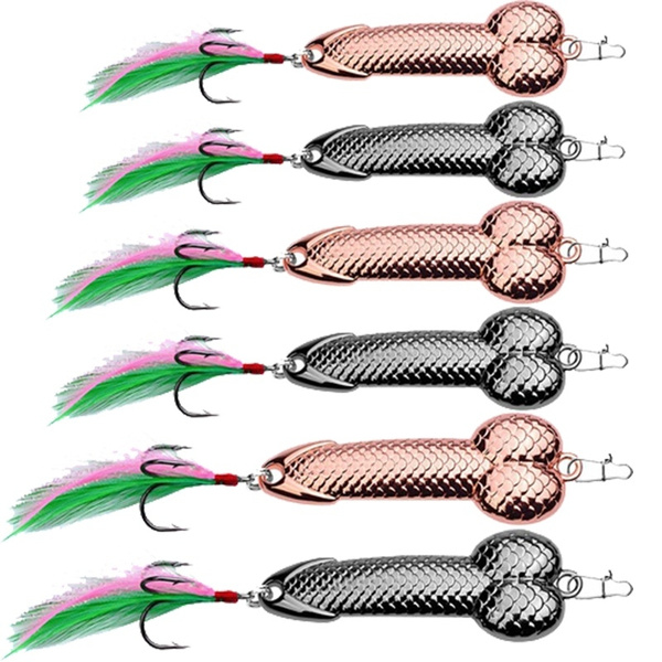 3g-36g Hard VIB Metal Wobble Fish Lures Spoon Lure W/ Feather Bait Hook Fishing  Tackle 1Pcs