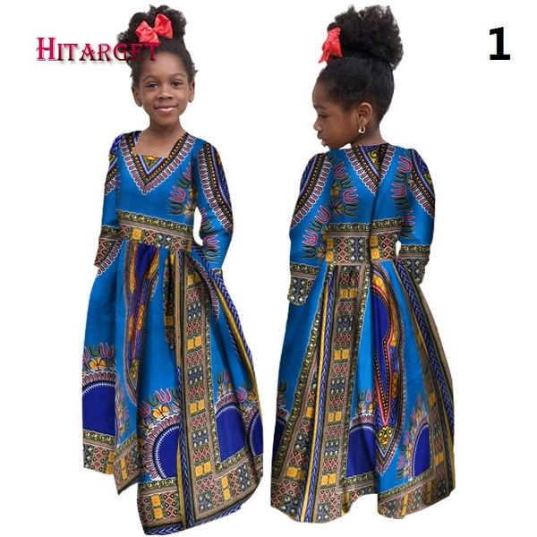 Long sleeve dashiki on sale dress