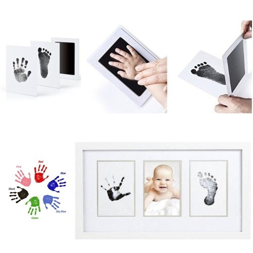 C058 2591 Baby New Born Safe Inkless Touch Footprint Handprint Ink Pad Non Toxic 