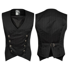 Vest, sleevelessvest, Chinese, gothic clothing