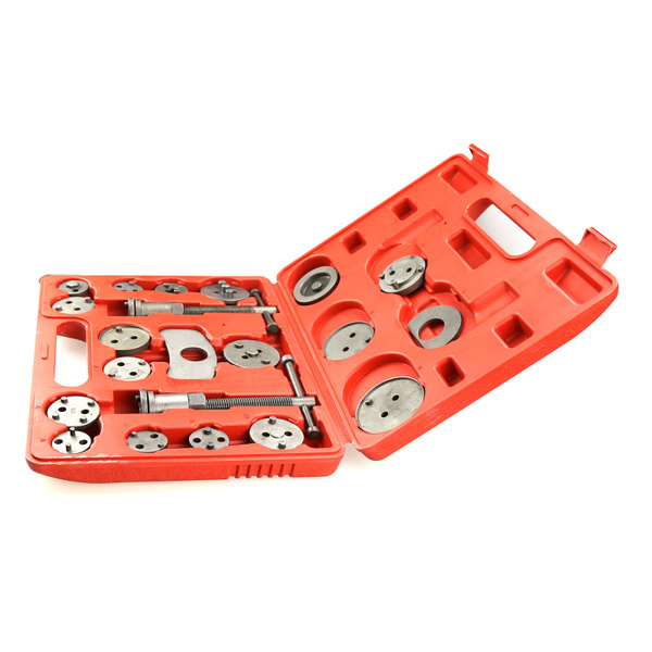 Repousse Piston Outil Compression Piston Frein - Clé à Cliquet 360° - Pour étriers Voiture - Rouge - 23cm Kit Plaquettes Frein