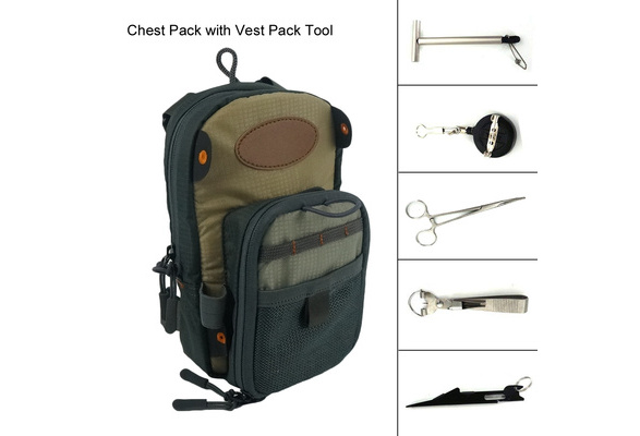 Aventik Fly Fishing Bag Fishing Chest Pack Fly Bag With Five