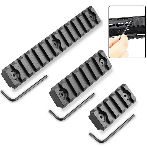 by BOOSTEADY Lightweight Picatinny Rail Section for Keymod Handguard Mount Pack of 3 3-Slot,5-Slot,7-Slot 