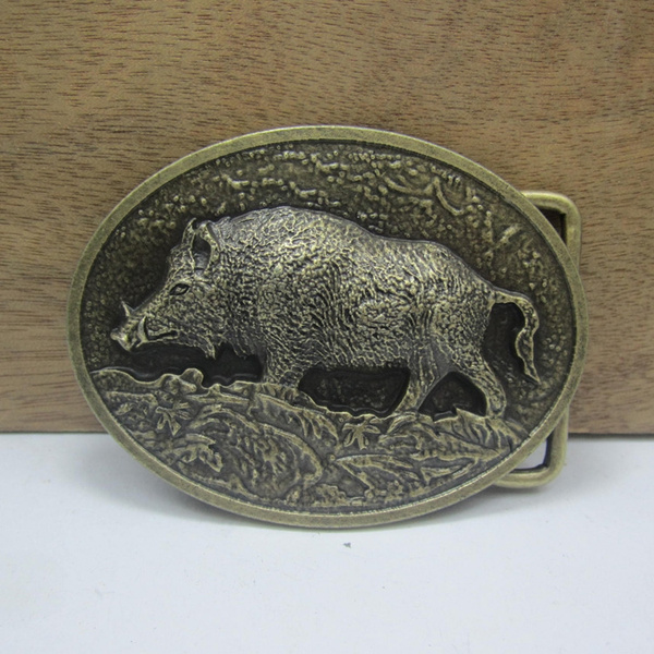 Swine sale belt buckles