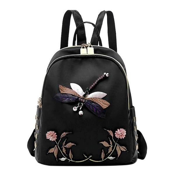 luxury black backpack