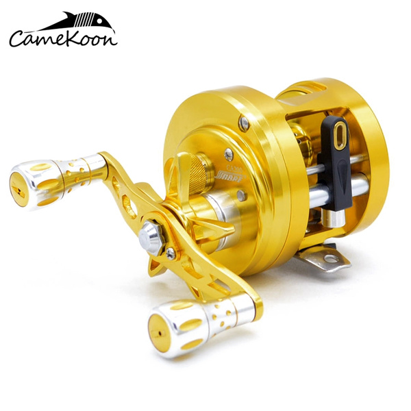 CAMEKOON All Metal Round Baitcasting Fishing Reels 6.4:1 Gear Ratio 11+1  Bearings Reel
