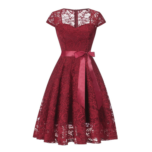 one wish burgundy lace midi dress