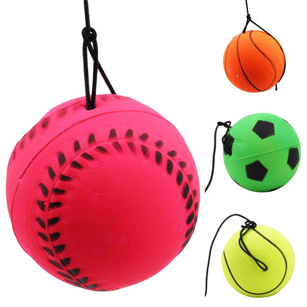 New Rubber Elastic Bouncy Wrist Band Ball Wrists Exercise Stress Relief