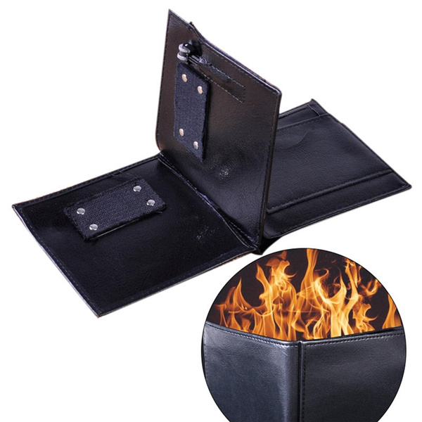 Magic Trick Fire Flaming Wallet Leather Street Show 