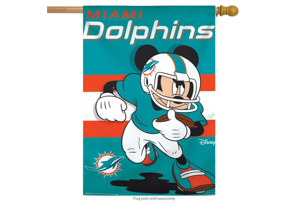 Miami Dolphins Mickey Mouse Deluxe Flag - 3'x5' – Sports Fanz