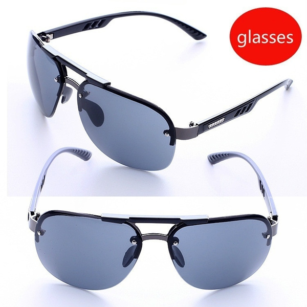 UV 400 Protection Sunglasses Rimless Sunglasses Fashionable Personality  Glasses Polarized Sunglasses Men's Driving Sunglasses | Wish