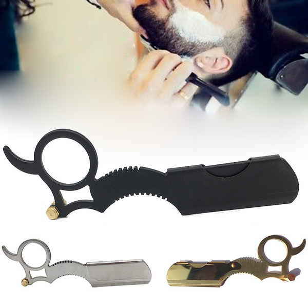 1pc 3 Colors New Barber Salon Straight Cut Wet Stainless Steel Shaving