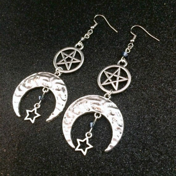 pentacle earrings