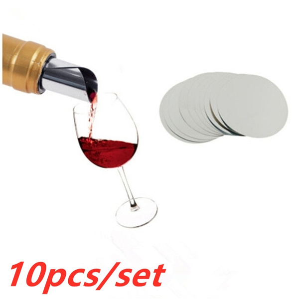 10 Pcs Foldable Wine Pourer Foil Wine Pourer Drop Stop Pouring Disk ...