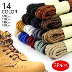 2 Pair Strong Round shoe Laces High Top Outdoor Walking Hiking Boot Laces Bootlaces Sneaker Shoelaces 100/120/140/160cm